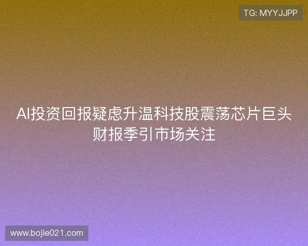 AI投资回报疑虑升温科技股震荡芯片巨头财报季引市场关注